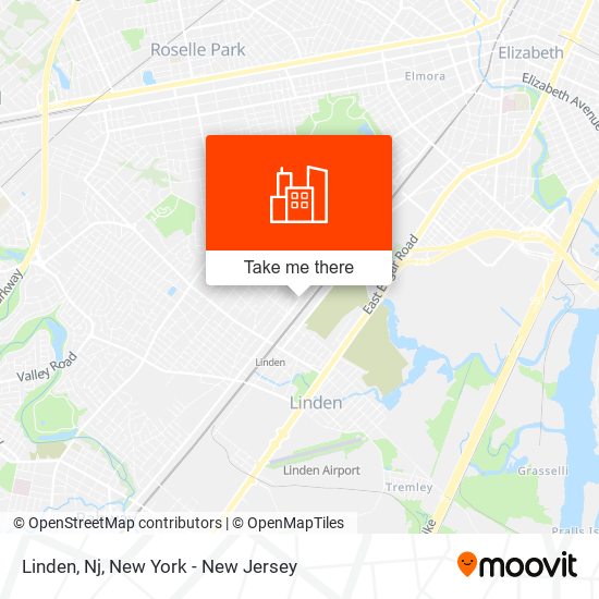 Linden, Nj map