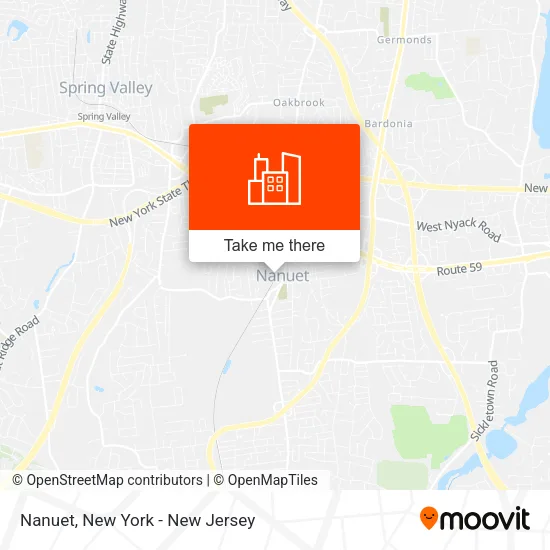 Nanuet map