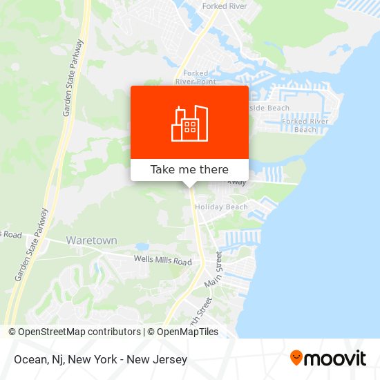 Ocean, Nj map