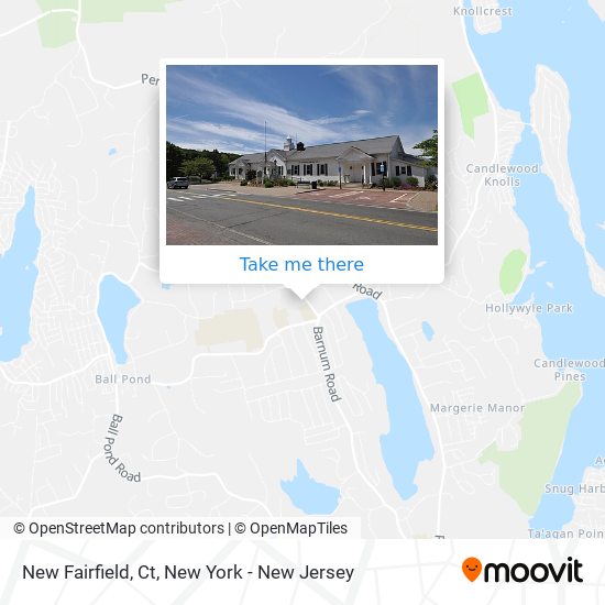 Mapa de New Fairfield, Ct