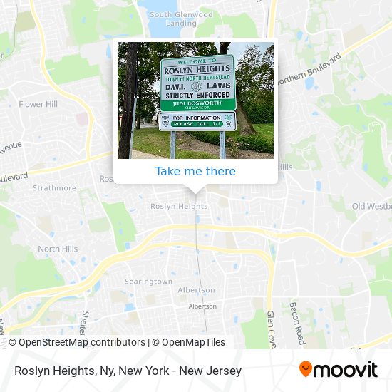 Roslyn Heights, Ny map