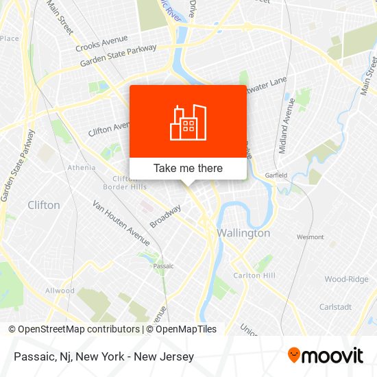 Passaic, Nj map