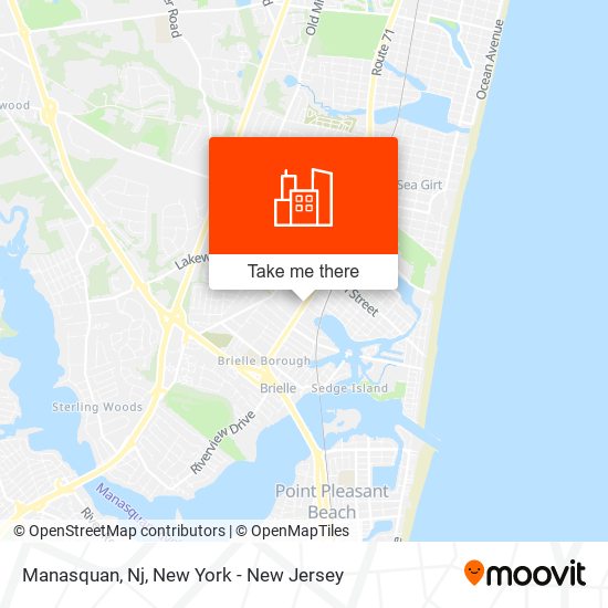 Manasquan, Nj map