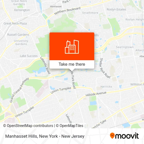 Manhasset Hills map