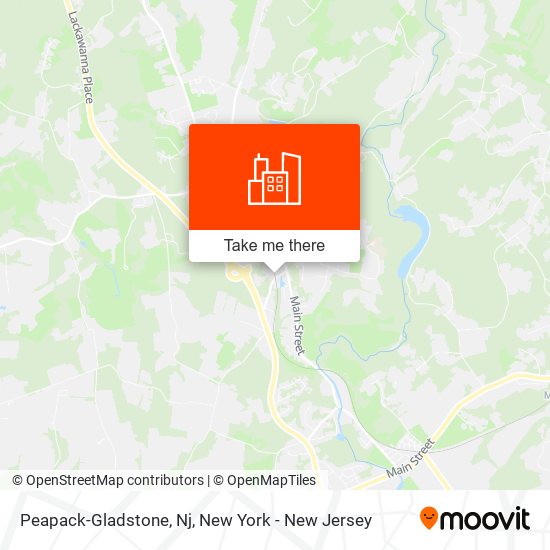 Peapack-Gladstone, Nj map