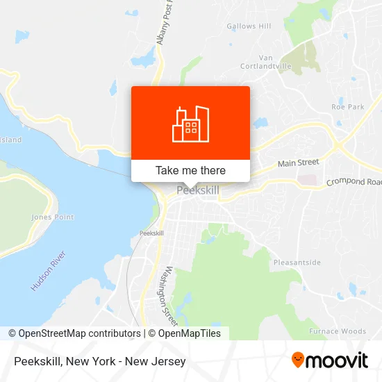 Peekskill map