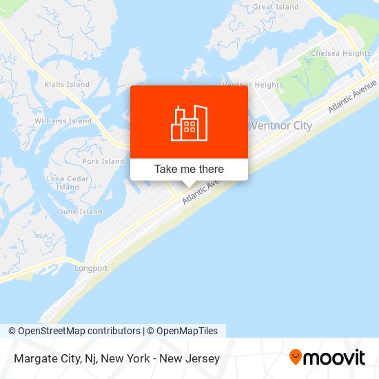 Margate City, Nj map