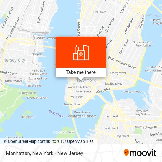 Manhattan map