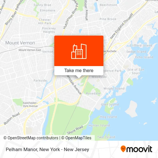 Pelham Manor map