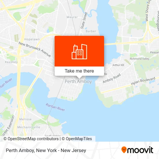 Perth Amboy map