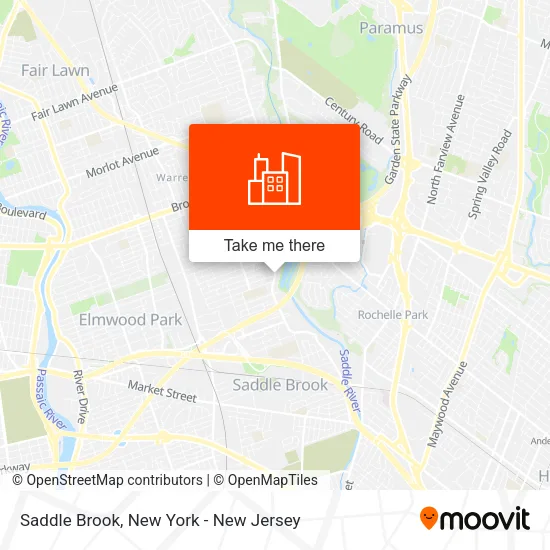 Saddle Brook map