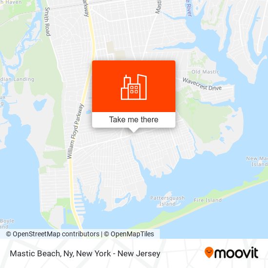 Mastic Beach, Ny map