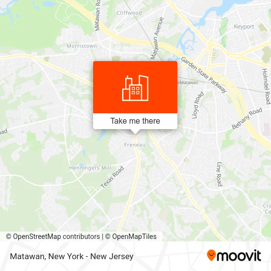 Matawan map