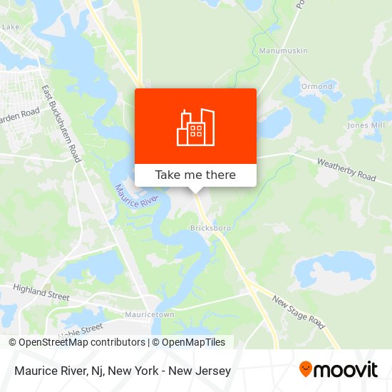Mapa de Maurice River, Nj