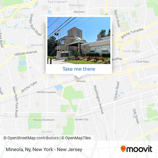 Mineola, Ny map