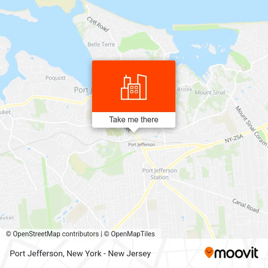 Port Jefferson map
