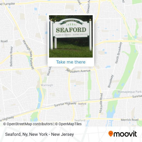 Mapa de Seaford, Ny