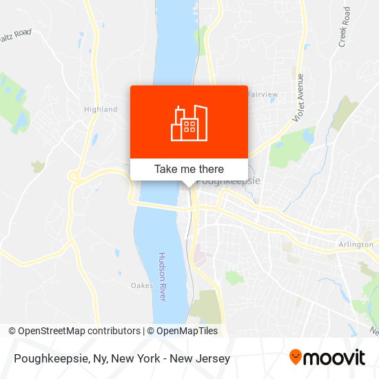 Mapa de Poughkeepsie, Ny