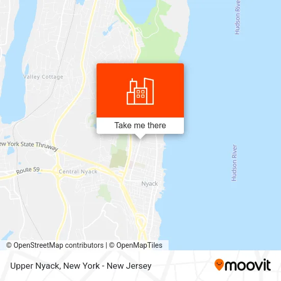 Upper Nyack map