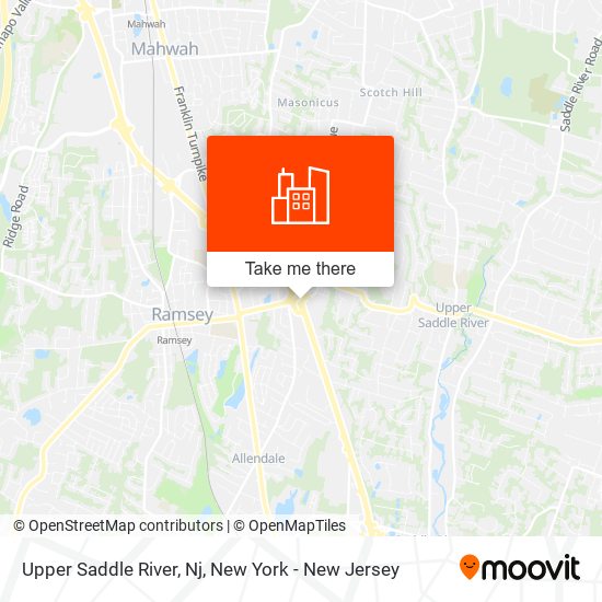 Upper Saddle River, Nj map