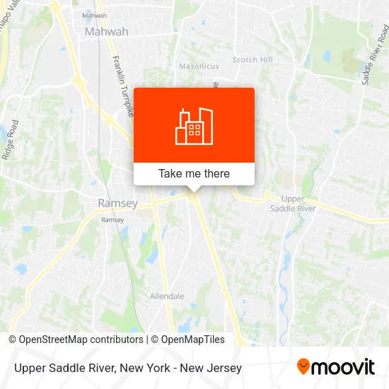 Upper Saddle River map