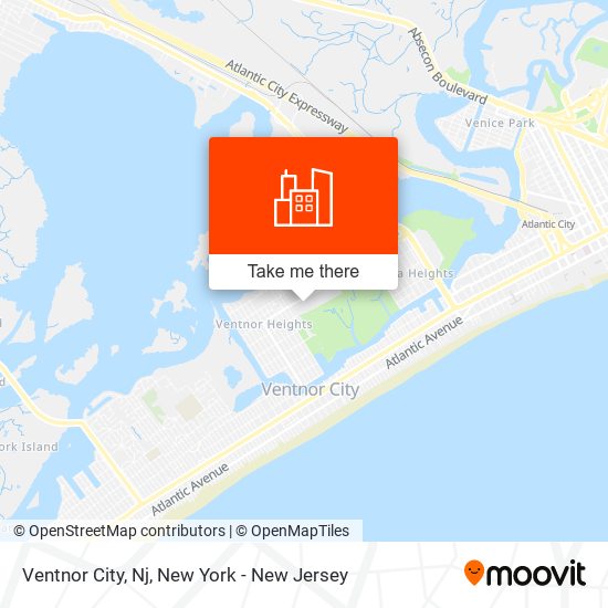 Ventnor City, Nj map