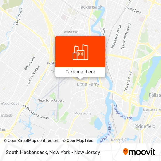 South Hackensack map