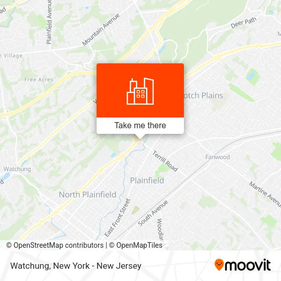 Watchung map