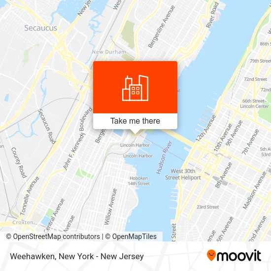 Weehawken map
