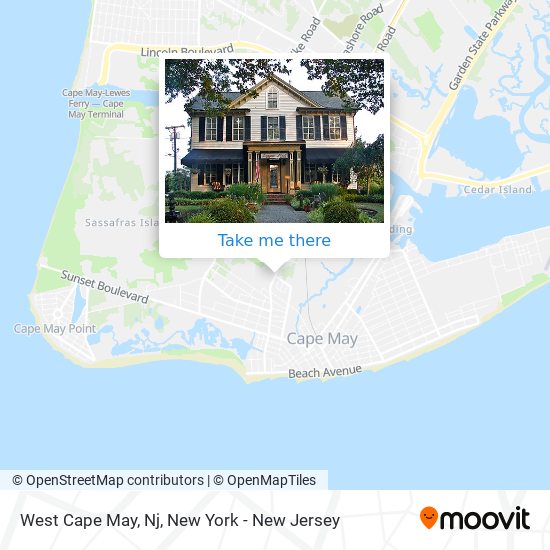 West Cape May, Nj map