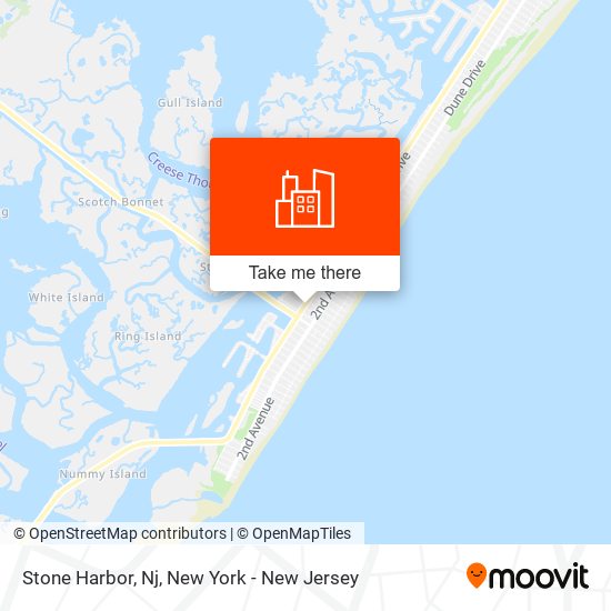 Mapa de Stone Harbor, Nj