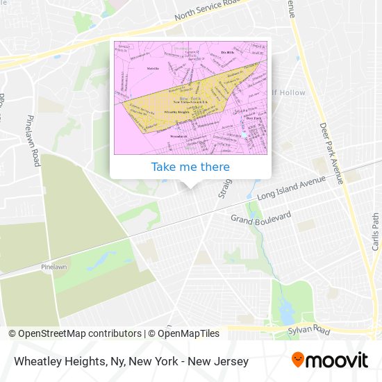 Mapa de Wheatley Heights, Ny