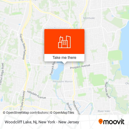 Mapa de Woodcliff Lake, Nj