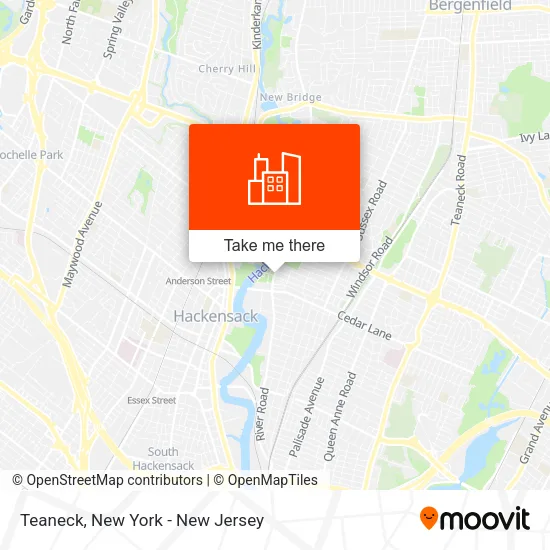 Teaneck map