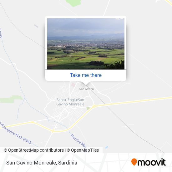 San Gavino Monreale map