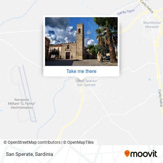 San Sperate map