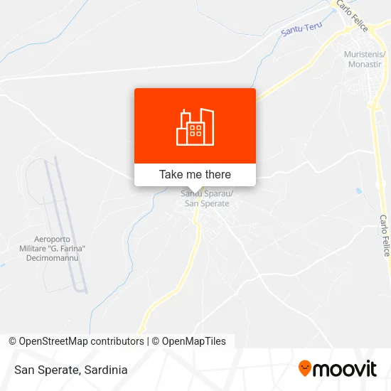 San Sperate map