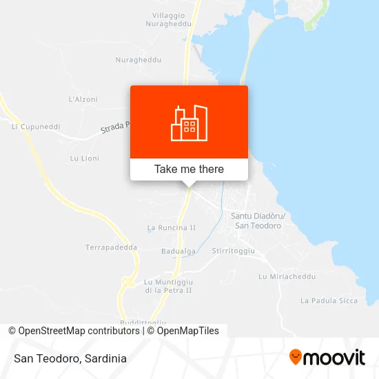 San Teodoro map
