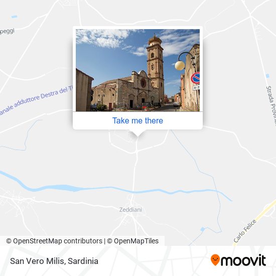 San Vero Milis map