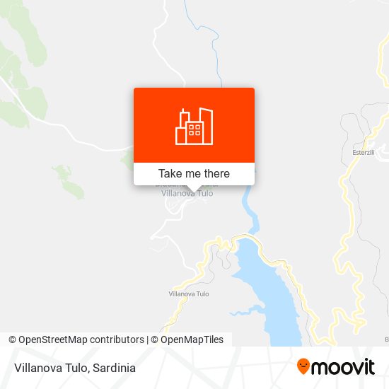 Villanova Tulo map