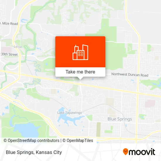 Blue Springs map
