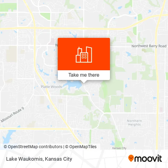 Lake Waukomis map