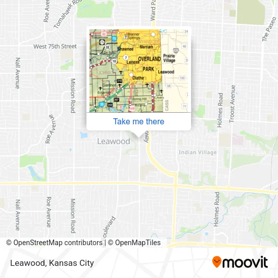 Leawood map