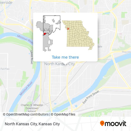 Mapa de North Kansas City
