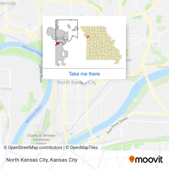 North Kansas City map