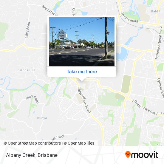 Albany Creek map