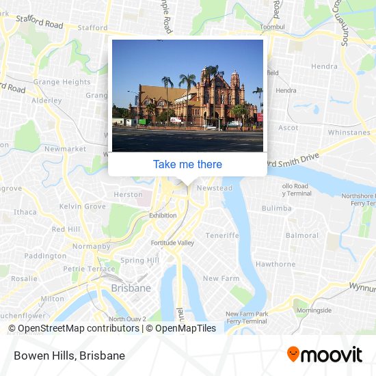 Bowen Hills map