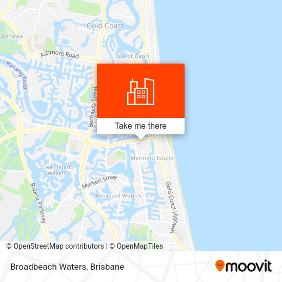 Broadbeach Waters map