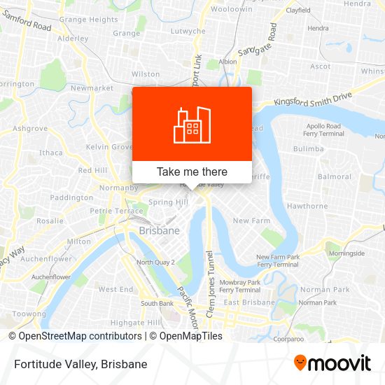 Fortitude Valley map
