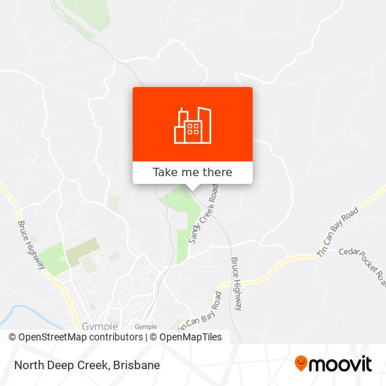 North Deep Creek map